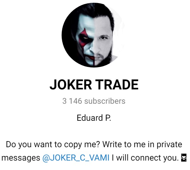 ТГ канал Проекта JOKER TRADE