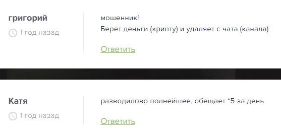 Отзывы о проекте Дмитрия Чернышева