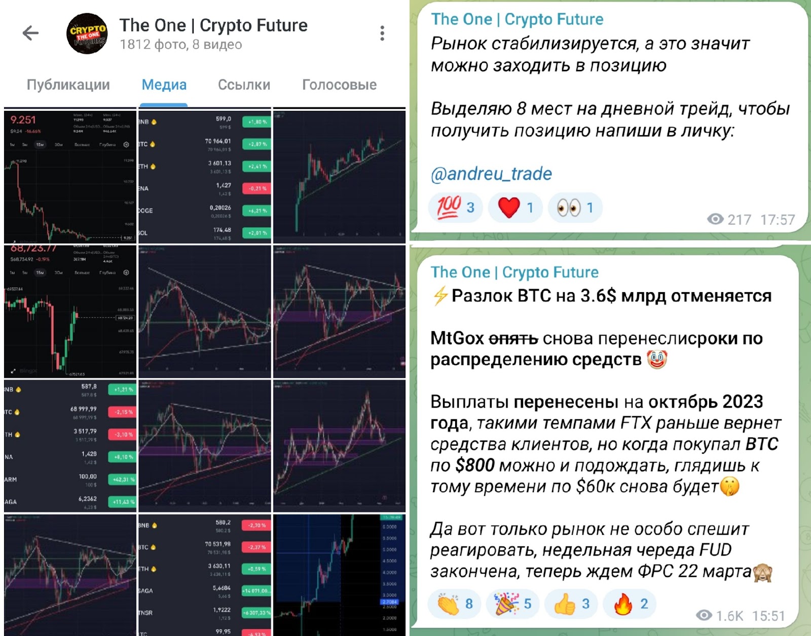 The One Crypto Future телеграмм