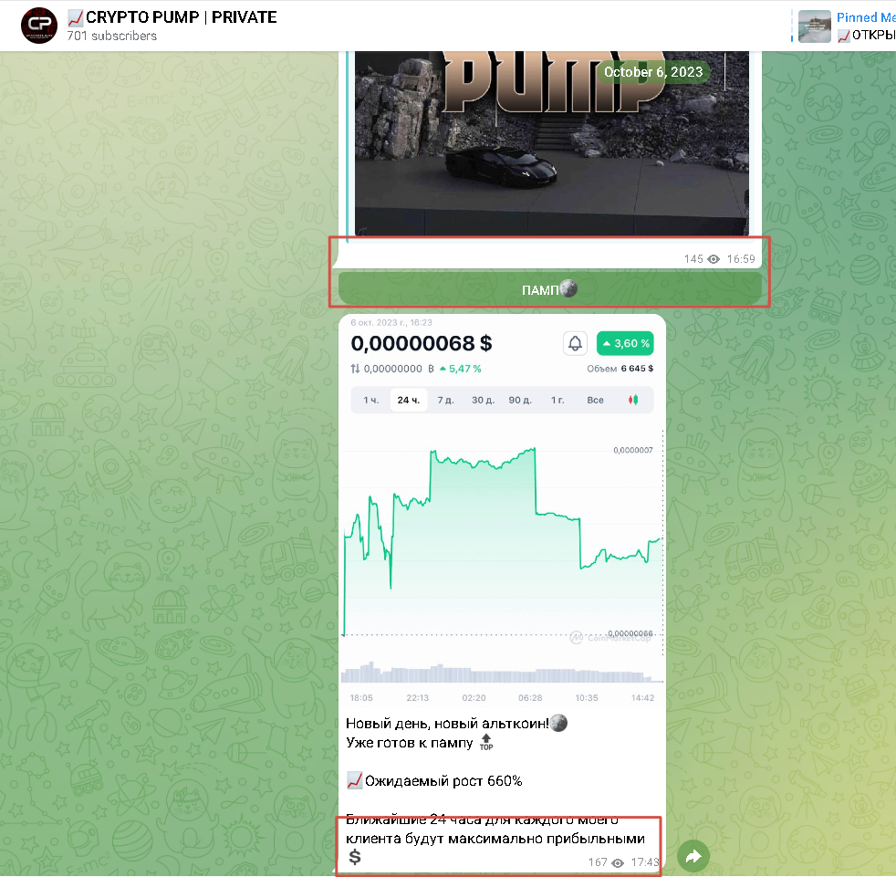 стата crypto pump