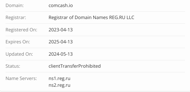 comcash io отзывы