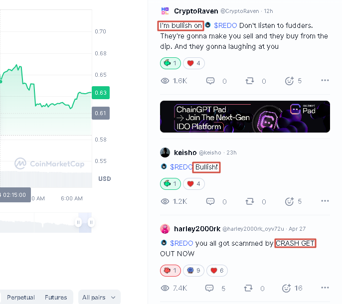 redo монета отзывы cmc